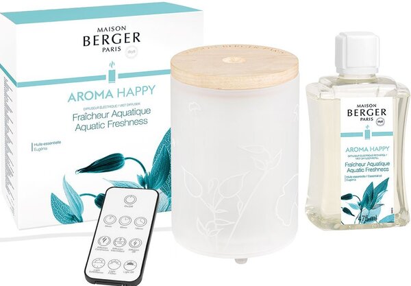 Maison Berger Paris Balenie elektrický difuzér Aroma Happy + náplň Sviežosť vody 475 ml 7009