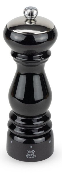 Peugeot Mlynček na soľ Paris Icon, čierny lak, 18 cm 37475