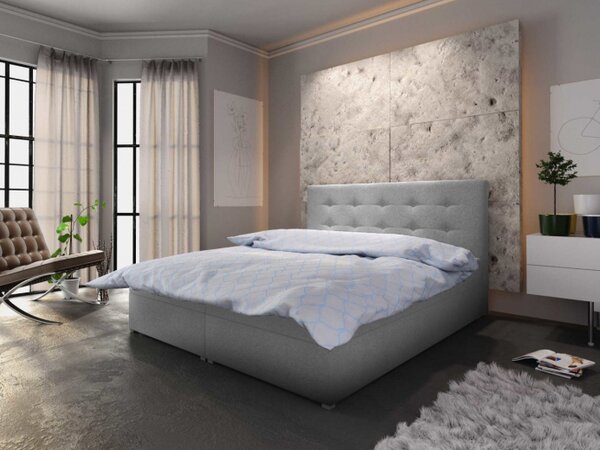 Moderná posteľ s úložným priestorom STIG I 160x200, šedá