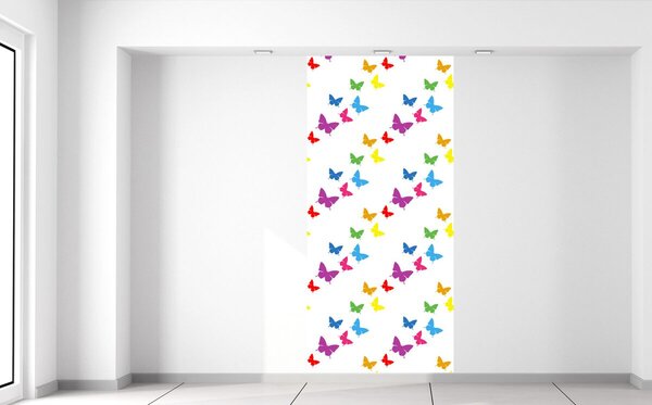 Fototapeta Farebné motýle Materiál: Samolepiaca, Rozmery: 95 x 205 cm