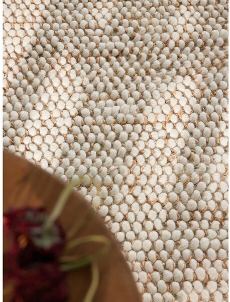Béžový ručne tkaný koberec s prímesou vlny 160x230 cm Peas – Villeroy&Boch