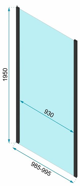 Štvorcový sprchovací kút REA RAPID SLIDE 100x100 cm, zlatá kartáčovaná/transparent - bez vaničky