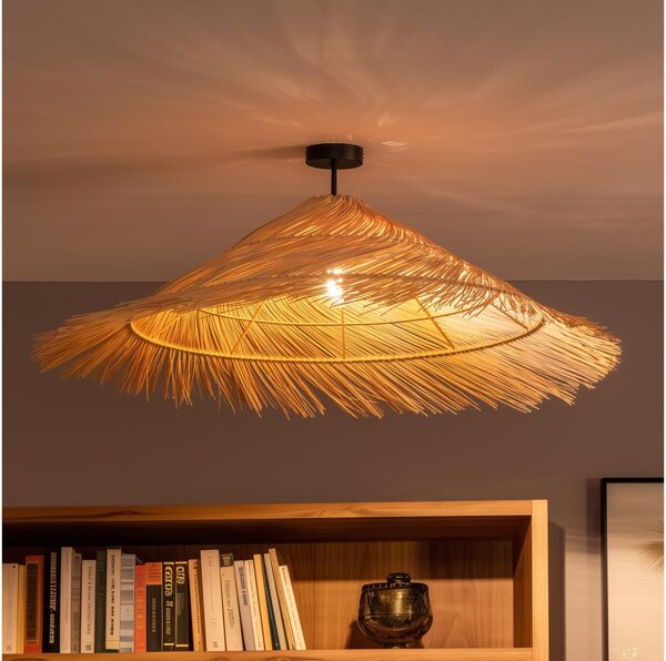 Brilagi - LED prisadený luster CERIA BOHO 1xE27/60W/230V priemer 100 cm čierna/béžová