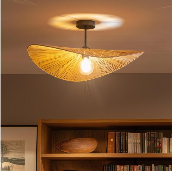 Brilagi - LED prisadený luster CERIA BOHO 1xE27/60W/230V priemer 60 cm čierna/béžová