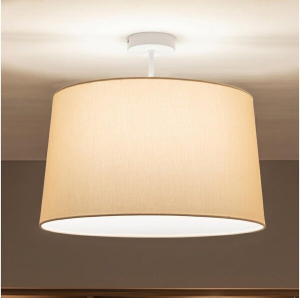 Brilagi - LED Prisadený luster CERIA 1xE27/60W/230V pr. 45 cm biela/béžová