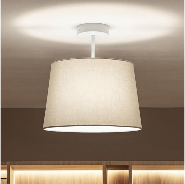 Brilagi - LED prisadený luster CERIA 1xE27/60W/230V pr. 30 cm biela/sivá