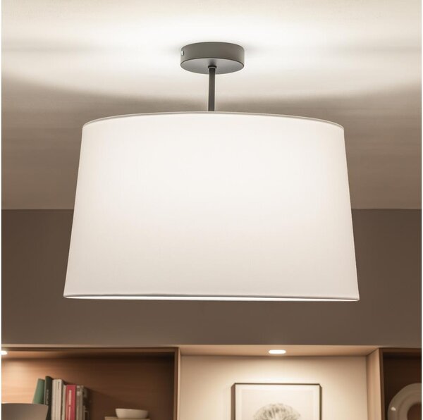 Brilagi - LED Prisadený luster CERIA 1xE27/60W/230V priemer 45 cm čierna/biela