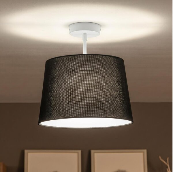 Brilagi - LED prisadený luster CERIA 1xE27/60W/230V pr. 30 cm biela/čierna