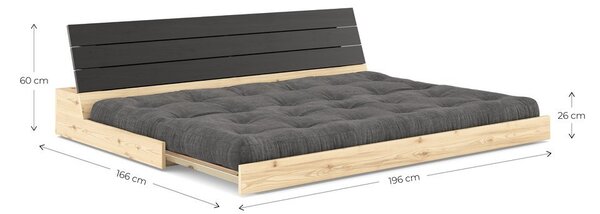 Zelená rozkladacia pohovka 196 cm Base – Karup Design