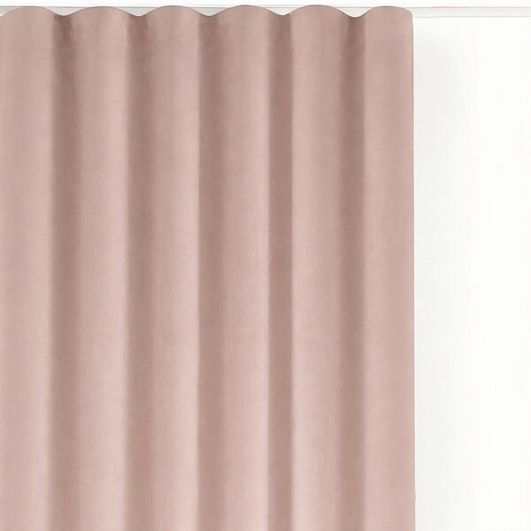Svetloružový zamatový dimout záves 140x175 cm Velto – Filumi