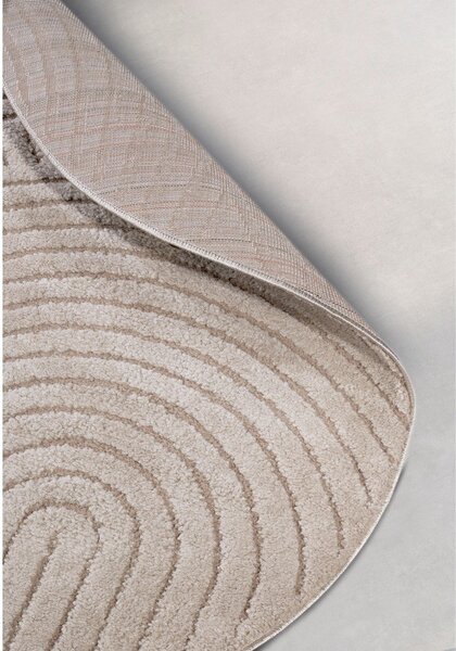 Béžový okrúhly koberec ø 160 cm Panglao New York Taupe – Elle Decoration