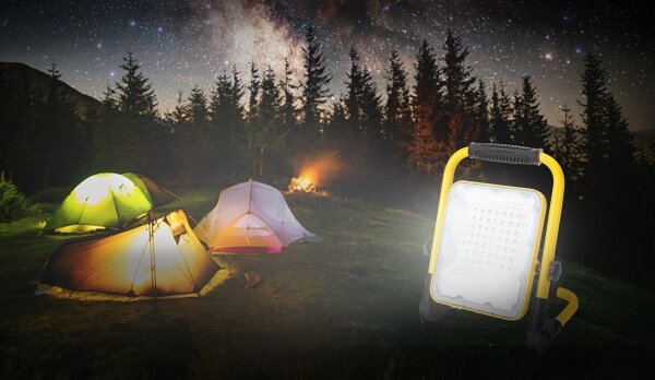 Aigostar - LED Stmievateľný nabíjací reflektor LED/100W/5V 6500K IP65 15000 mAh