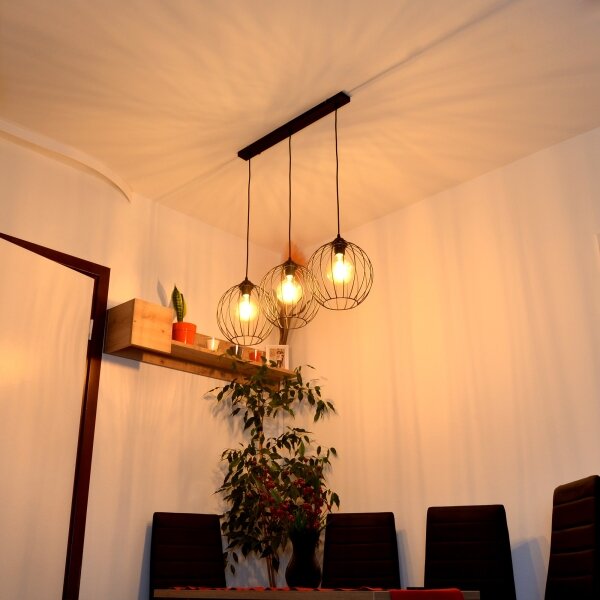 LED Luster na lanku MERCURE 3xE27/15W/230V