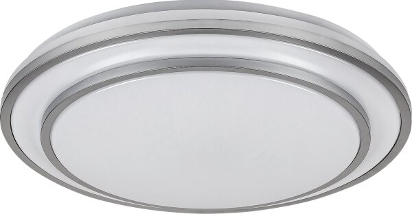Rabalux 2131 - LED stmievateľné stropné svietidlo LUPITA LED/40W/230V strieborné + diaľkové ovládanie