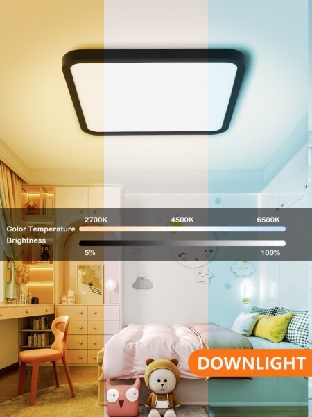 Immax NEO 07167-B40-LED RGBCCT Stmievateľné svietidlo 50W/230V Wi-Fi Tuya černá+DO
