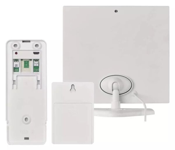Bezdrôtový videozvonček so solárnym panelom GoSmart 4400 mAh 3xAA IP44 Wi-Fi Tuya