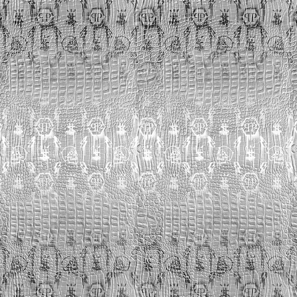 Sivá vliesová fototapeta s lebkami Z8098 Philipp Plein, Zambaiti Parati