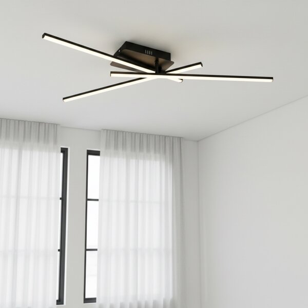 Brilagi - LED stropné svietidlo STRIPES LED/30W/230V čierna