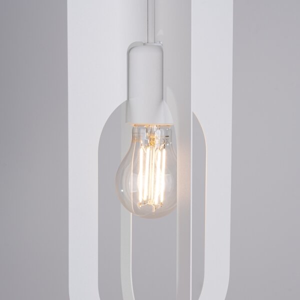 Sollux SL.1360 - Luster na lanku NICUS 1xE27/15W/230V biela