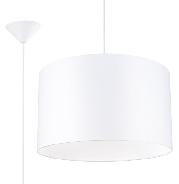 Sollux SL.1404 - Luster na lanku NOVA 1xE27/15W/230V pr. 40 cm biela
