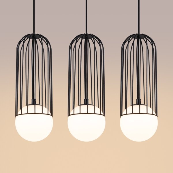 Sollux SL.1334 - Luster na lanku BRINA 3xG9/8W/230V čierna