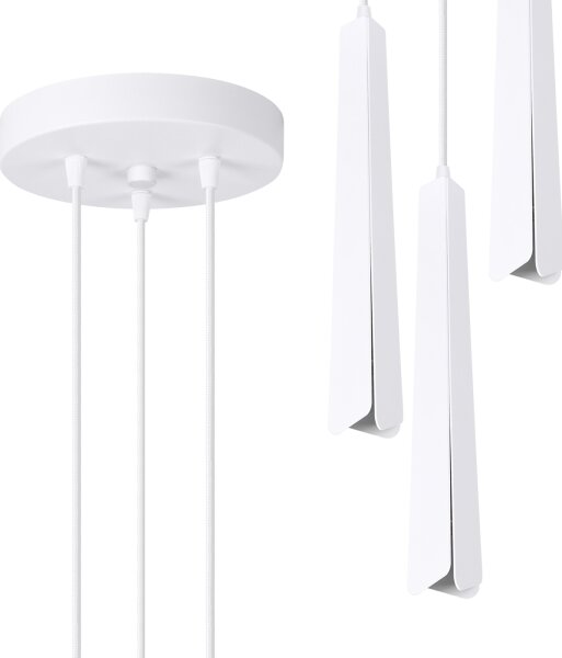 Sollux SL.1398 - Luster na lanku PRYSM 3xG9/8W/230V biela