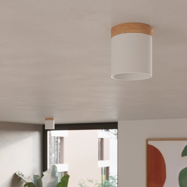 Sollux SL.1348 - Bodové svietidlo RIF 1xGU10/10W/230V pr. 12 cm biela