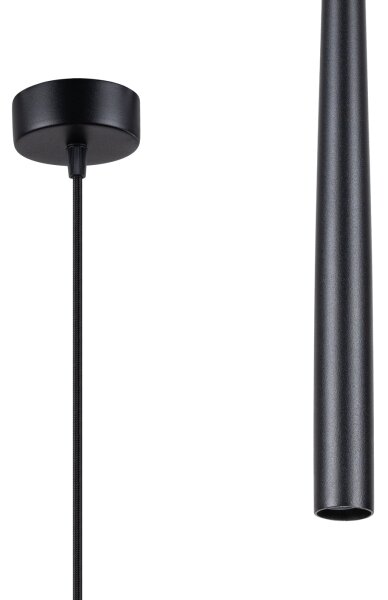 Sollux SL.1462 - Luster na lanku BLISS 1xG9/8W/230V čierna
