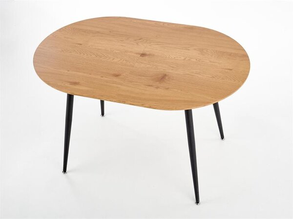 Halmar COLORADO rozkladací stôl, doska - dab zlatá, konštrukcia - čierna