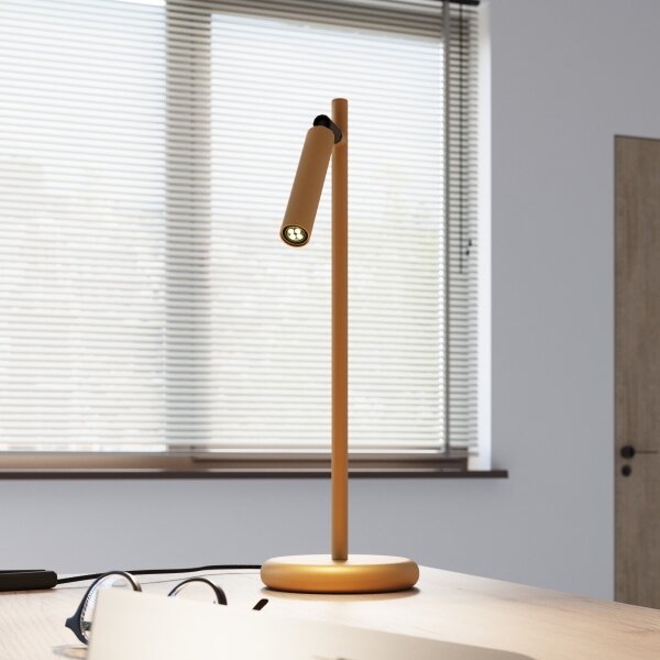 Sollux SL.1470 - Stolná lampa PASTELO 1xG9/8W/230V zlatá