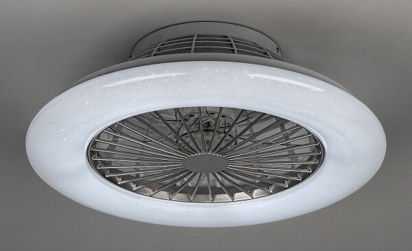 Rabalux - LED Stmievateľné stropné svietidlo s ventilátorom LED/30W/230V + DO
