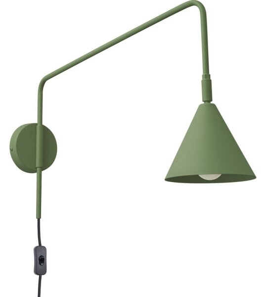 Sollux SL.1700 - Nástenná lampa NOX 1xE14/10W/230V zelená