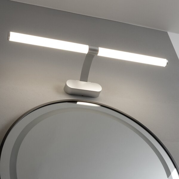 Brilagi - LED osvetlenie kúpeľňového zrkadla TUBEO LED/8W/230V 60 cm IP44 strieborné