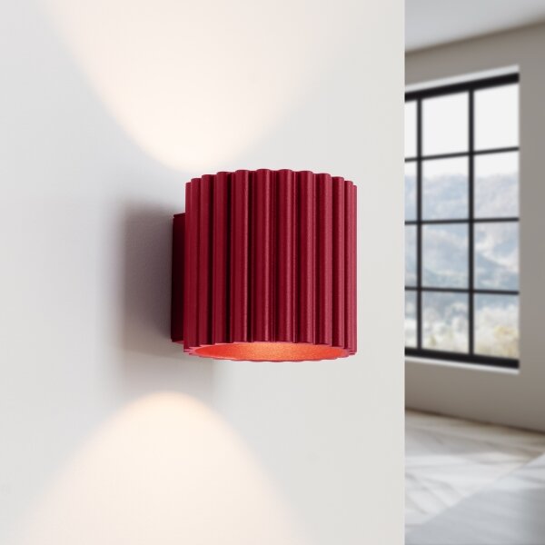 Sollux SL.1821 - Nástenné svietidlo AURA 1xG9/10W/230V červené