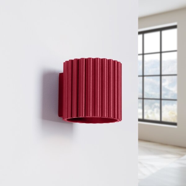 Sollux SL.1821 - Nástenné svietidlo AURA 1xG9/10W/230V červené