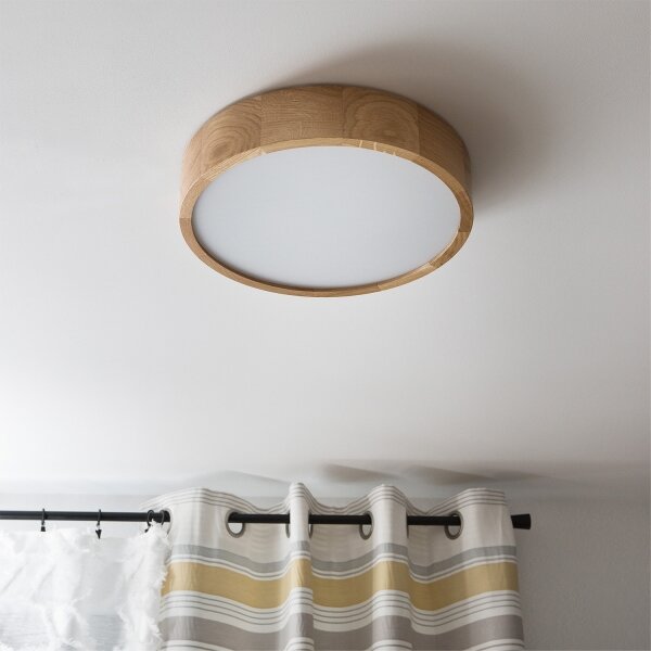 Brilagi - LED stropné svietidlo CARVALHO LED/36W/230V dub, priemer 37,5 cm