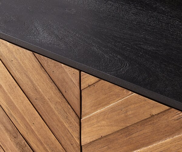 DELIFE Komoda Famke 145 cm mango teak 3 dvierka