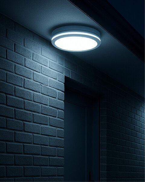 LED Stropné svietidlo s pohybovým senzorom LED/20W/230V 3000/4000/6500K IP54 biele