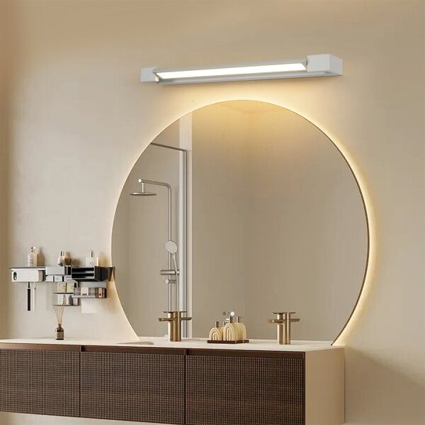 Brilagi-LED Kúpeľňové osvetlené zrkadlo AQUA LINE LED/18W/230V 60 cm IP44 matný chróm