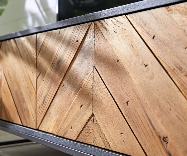 DELIFE TV stolík Famke 145 cm mango teak 3 dvierka