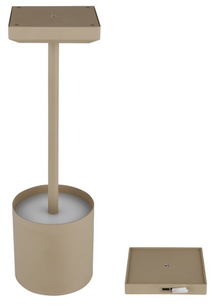Globo 58487S - LED stmievateľná dotyková nabíjateľná stolová lampa DIXON 1,5 W/5 V 2200 mAh béžová