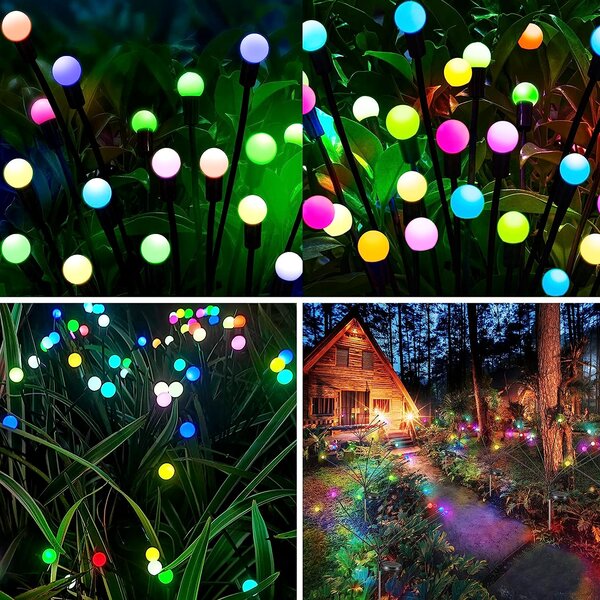 Bezdoteku LEDSolar vonkajšie svetlo Svetluška multicolor 2 ks, bezdrôtové, iPRO, 1W, multicolor farba