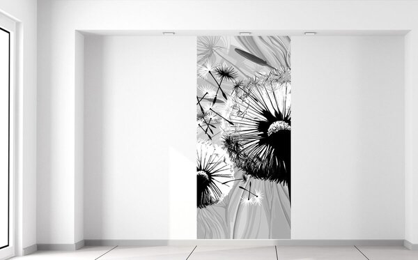 Fototapeta Krásne čiernobiele púpavy Materiál: Samolepiaca, Rozmery: 95 x 205 cm
