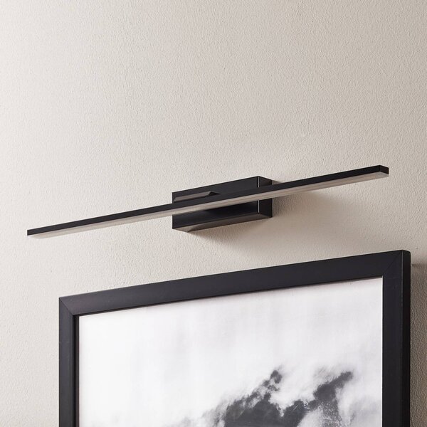 Nástenné svietidlo LED Miroir 60 cm čierne 4000K, Čierna, Kúpeľňa, Hliník, Moderný, Nástenné svietidlo