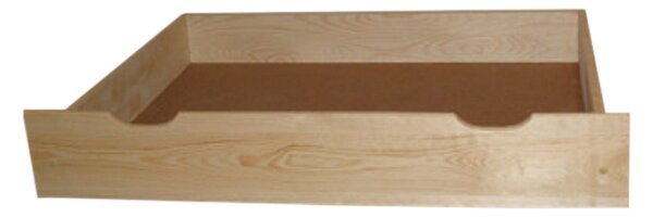 Zásuvka pod posteľ, 57x150 cm, prírodný-lak