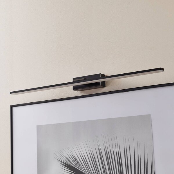 MCJ Nástenné svietidlo LED Miroir 80 cm čierne 3000K, Čierna, Kúpeľňa, Hliník, Moderný, Nástenné svietidlo
