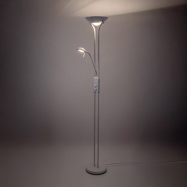 Brilagi - Stmievateľná stojacia lampa SCARLETT 1xR7s/230W/230V + 1xG9/40W biela