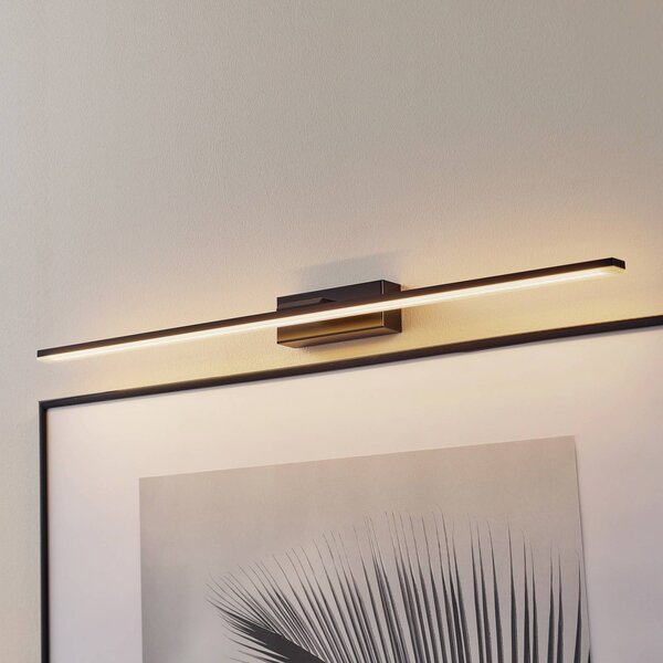 MCJ Nástenné svietidlo LED Miroir 80 cm čierne 3000K, Čierna, Kúpeľňa, Hliník, Moderný, Nástenné svietidlo