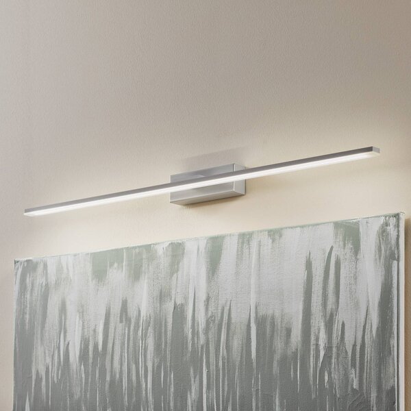 MCJ LED nástenné svietidlo Miroir 80 cm hliník 4000K, Hliník / sivá / zinok, Kúpeľňa, Hliník, Moderný, Nástenné svietidlo