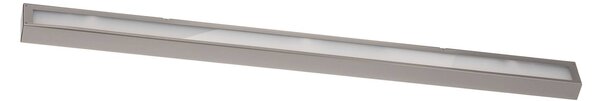 Mera LED nástenné svietidlo, šírka 120 cm, hliník, 4 000 K, Hliník / sivá / zinok, Chodba, kov, Moderný, Nástenné svietidlo